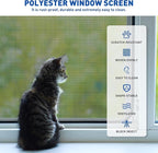 MAGZO Pet Proof Window Screen Replacement Mesh Roll, 37.4in × 16.4ft Upgraded - Image 7