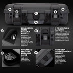 NANUK 910 Hard Case with Customizable Cubed Foam, IP67 Waterproof, Dustproof - Image 6