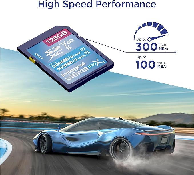 Integral 128GB UHS-II SD Card V60 Up to 300MB/s Read and 100MB/s Write Speed - Image 3