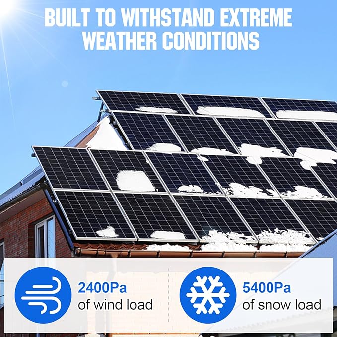 ECO-WORTHY 9.36KWH 2340W 48V Solar Power System Kit Off Grid Solar Panel Kit - Image 6