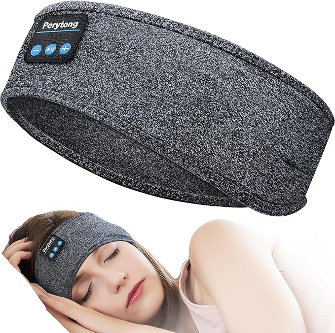 Perytong Sleep Headphones Bluetooth Headband, Sports Wireless Earphones Music by Perytong