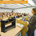 Cell Phone Holder Classroom Cell Phone Storage 2-Tier Multiple Cell Phone Stand - Image 6