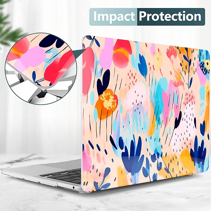 TWOLSKOO Compatible with MacBook Pro 13 inch Case 2023-2016 A2338 M2/M1 A2251 - Image 4