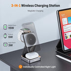 【2025 Upgraded】Wireless Charger 3 in 1, Foldable Wireless Charging Station - Image 3