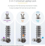 StarTech.com 25-Pack Universal Laptop Lock 6.6ft, Serialized Security Cable - Image 4