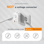 TESSAN Universal Travel Adapter PD 20W, International Power Adapter - Image 6
