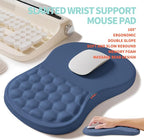2-in-1 Ergonomic Set, Wave Rise Keyboard Wrist Rest and Massage Bulge Slope - Image 3