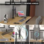 Mount-It! Single Monitor Desk Mount – Computer Screen Stand - Image 4