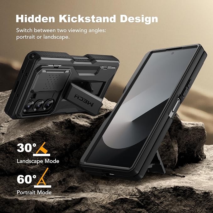 TONGATE for Z Fold 6 Case, Full-Body Military Drop Phone Case for Samsung - Image 6