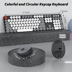 Wireless Keyboard and Mouse, KOOTOP Cute Keyboard and Mouse, 2.4G Wireless - Image 7