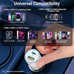 Car Charger USB C 6-Pack, Ancekoy 38W Dual Port Cigarette Lighter - Image 7