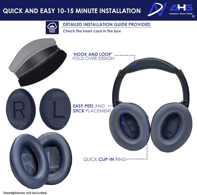 QC35 / QC35 ii earpads and QC35 Headband / QC35 ii Headband V3 pad Cushion - Image 7