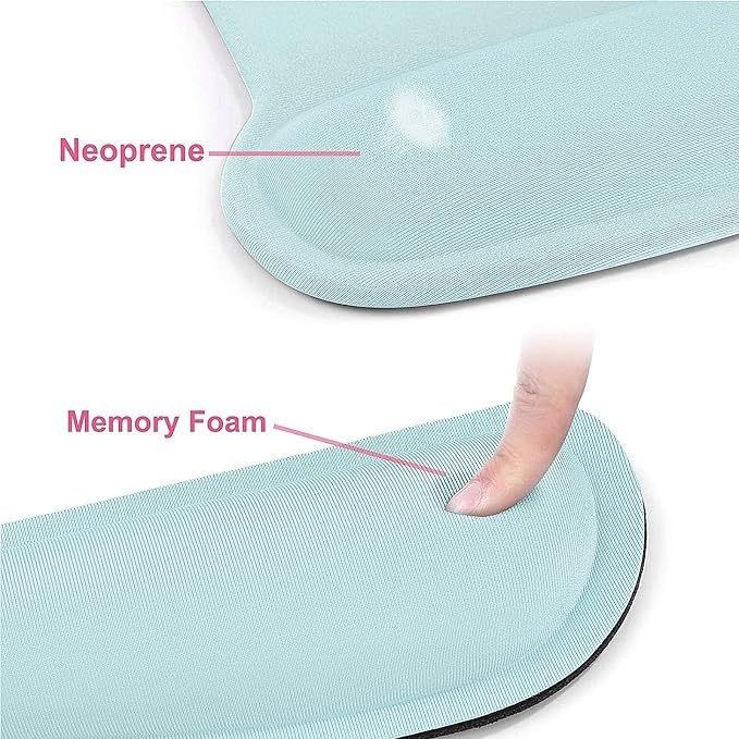 MOSISO Wrist Rest Support for Mouse Pad & Keyboard Set, Ergonomic Mousepad - Image 4