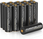 POWEROWL Goldtop Rechargeable AA Batteries PRO, High Capacity 2800mAh, Premium by POWEROWL