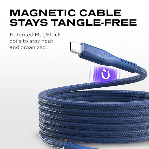Statik MagStack Pro USB C to USB C Cable, Magnetic Type C Charger Fast Charging - Image 3