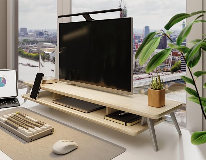 Fenge Dual Monitor Stand, Monitor Stands Riser - Image 3