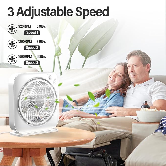 Portable Table fan, Window Fan, Small Box Fan - Image 2