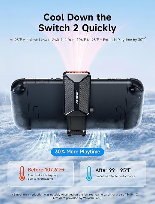 JSAUX Cooling Fan for Nintendo Switch 2, Cool Down Accessories for Switch 2 - Image 2