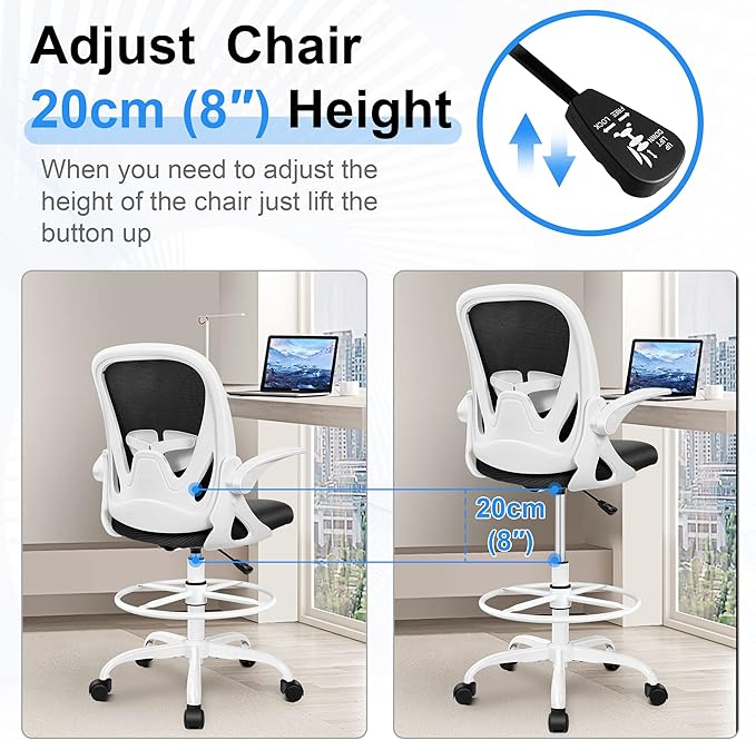 Primy Ergonomic Drafting Chair - Image 6