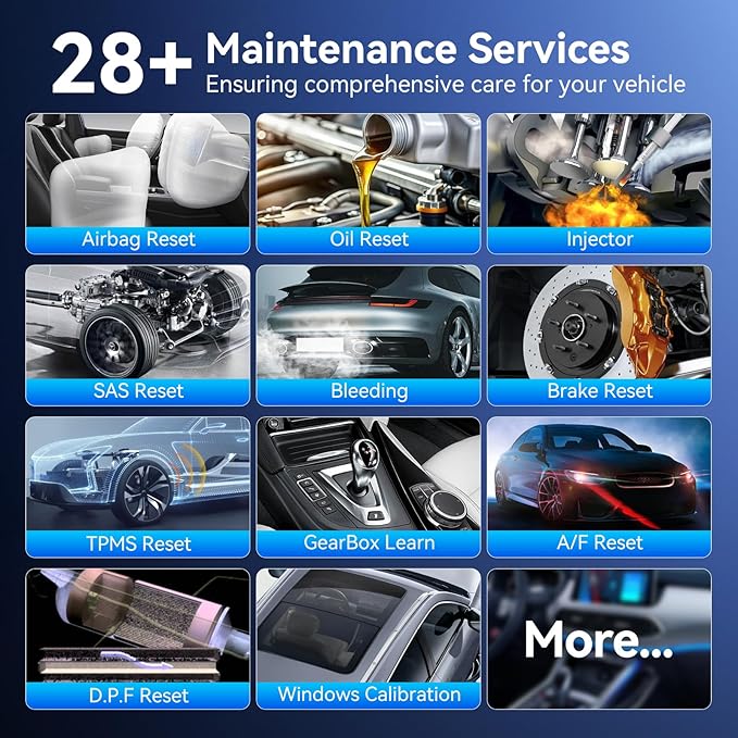 MUCAR Bidirectional Scan Tool, VO7Y All Systems & 28+ Resets OBD2 Scanner - Image 4