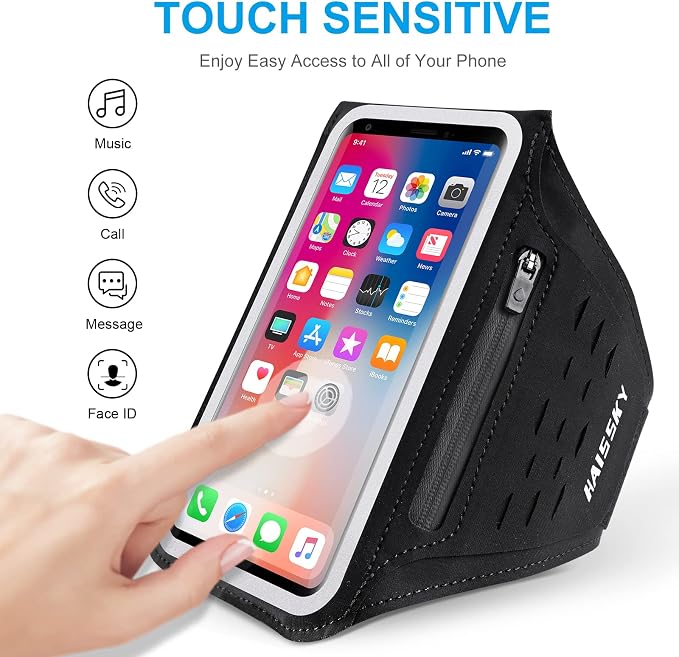 Running Armband with Earphone Bag Cell Phone Armband - Image 3