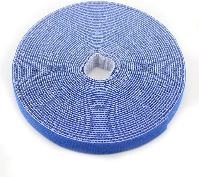 Reusable Fastening Tape Cable Ties 3/4 Inch Double Side Hook Roll by SAISN