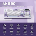 AJAZZ AK980 Mechanical Keyboard, Creamy & Thocky - Image 2