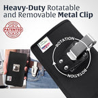 Turtleback Belt Clip for iPhone 16 Pro, 15 pro 14 Pro 13 Pro -Medium- Fits - Image 4