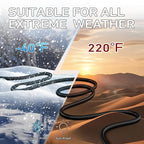 LUCKY TL Indoor Outdoor Extension Cord, 16/3 Gauge Black Long Extension Cord - Image 4