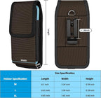 Phone Holster for Belt with Metal Clip and Magnetic Closure Compatible with - Image 6