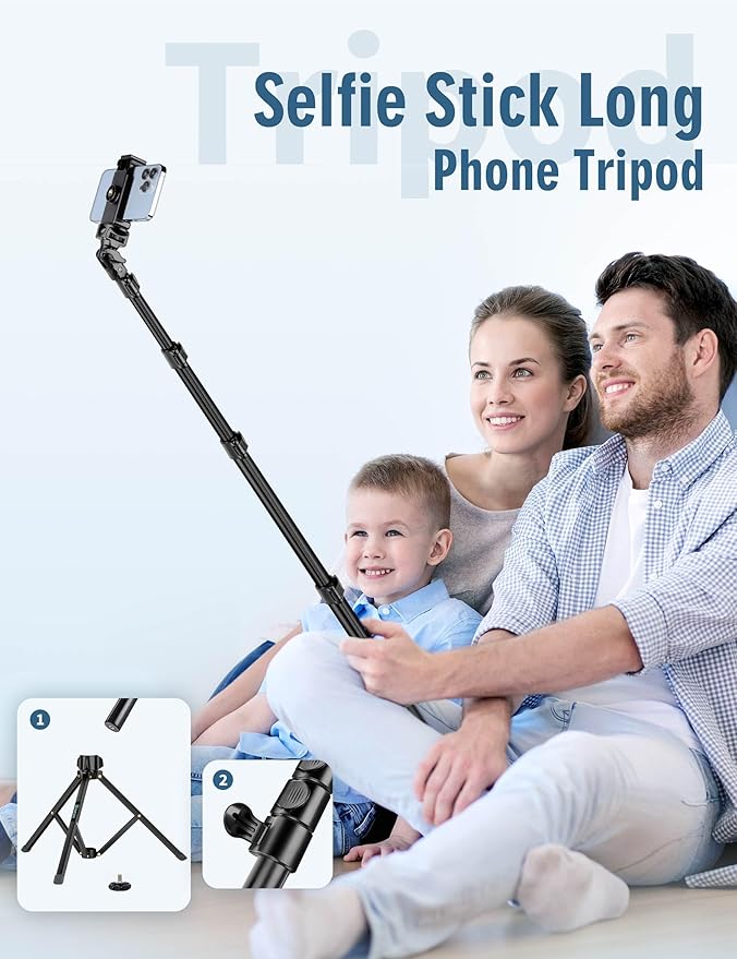 Phone Tripod, Aluminum Tripods Stand - Image 4