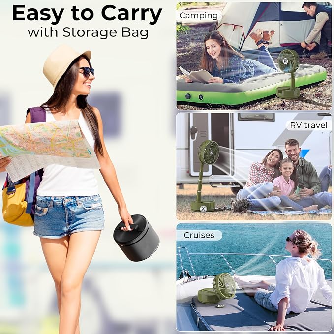 20000mAh Battery Operated Camping Fan - Image 7
