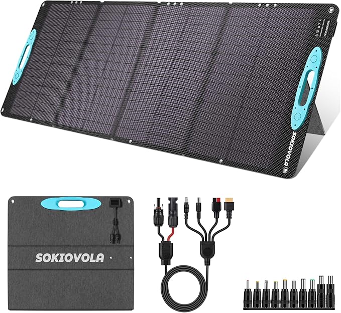 N-Type 16BB 160W 18V Portable Solar Panels by SOKIOVOLA