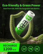 EBL Rechargeable AAA Batteries Ready2Charge 1100mAh 1.2V Ni-MH Battery - Image 9
