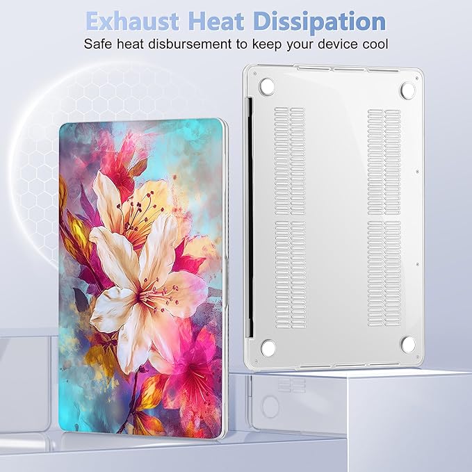 May Chen for New MacBook Pro 13 Case 2022 2020 Release, Plastic Crystal Hard - Image 5