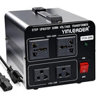 Yinleader 110V to 220V Voltage Converter Transformer 2000W Step Up/Down 110/120 by Yinleader