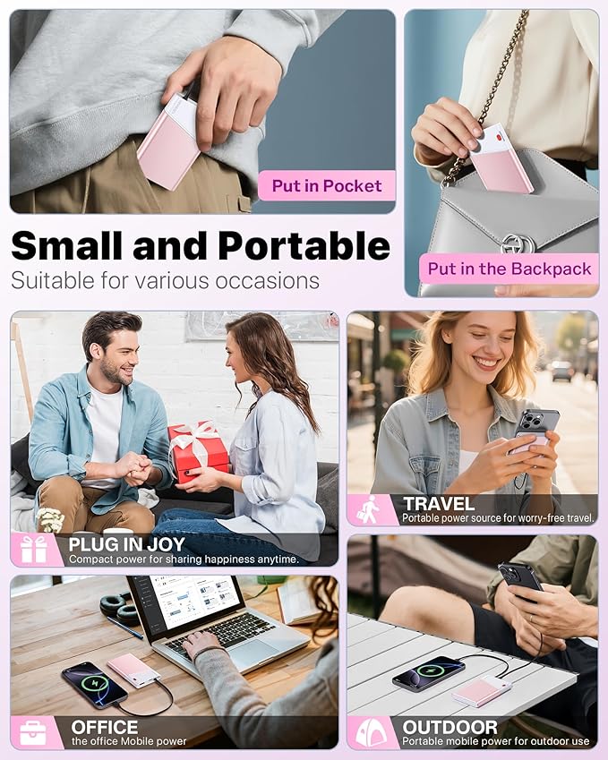 Aaoyun Portable Charger Power Bank, 10000mAh 22.5W PD Fast Charging Powerbank - Image 6