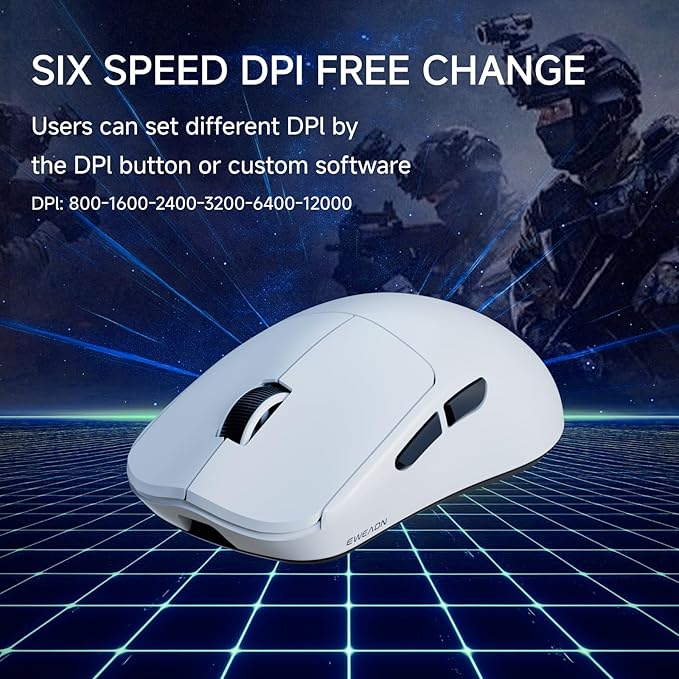 EWEADN X23Pro Wireless Gaming Mouse, 2.4G/BT5.0/USB-C Esports Gaming Mouse - Image 8