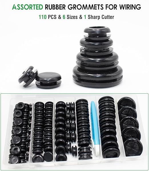 110 Pcs Rubber Grommets Kit - Image 8