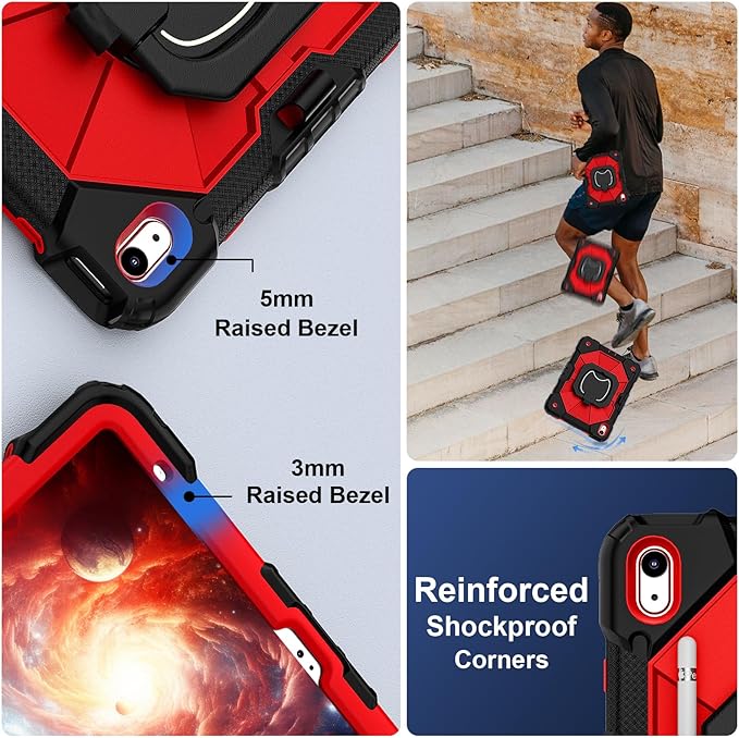 Case for iPad 10th Generation 10.9 Inch, iPad 11th Generation 11 Inch, Rugged i - Image 4