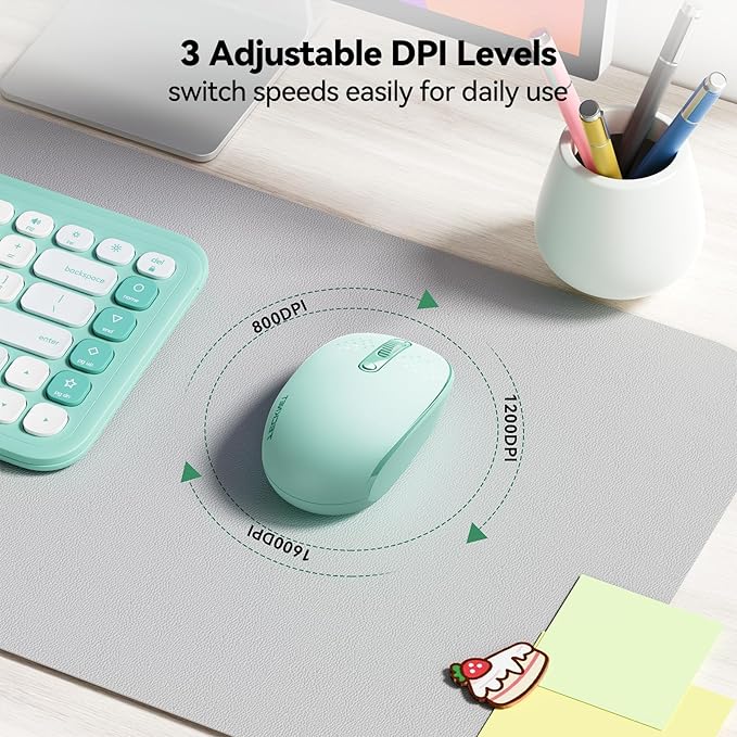 TECKNET Wireless Mouse for Laptop, 2.4G Quiet Computer Mouse - Image 6