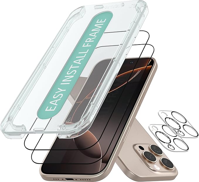 Smartish® iPhone 16 Pro Screen Protector + Camera Lens Covers by Smartish-PhoneCasesandStuff
