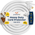 PROTECTO Heavy Duty Dog & Cat Cord Protector 10ft Easy-to-Use Critter Cord Cover by PROTECTO