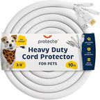 PROTECTO Heavy Duty Dog & Cat Cord Protector 10ft Easy-to-Use Critter Cord Cover by PROTECTO