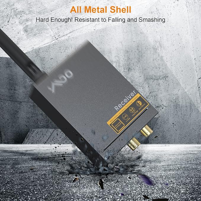 YMOO 3 in 1 2.4Ghz Wireless Audio Transmitter and Receiver, 2 Receivers - Image 7