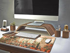 Cute Plant Lover Desk Mat Cozy Mouse pad Beige, XXL Large Extended Earthy Brown - Image 6