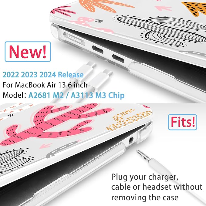 Mektron for 2025 M4 MacBook Air 13.6 Inch A3240 Case Fits 2023 A2681 M2 2024 - Image 2