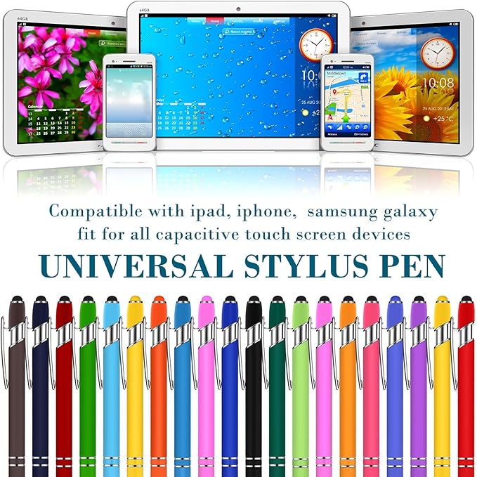 Konohan 100 Pieces Stylus Pen 2 in 1 Ballpoint Pen - Image 4