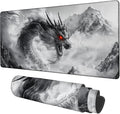 Large Mouse Pad Chinese Dragon Gaming Desk Pad Computer Keyboard Non-Slip by Unknown