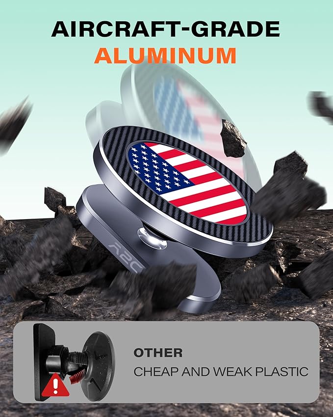 A2C Alloy Magnetic Golf Cart Phone Holder Compatible - Image 4